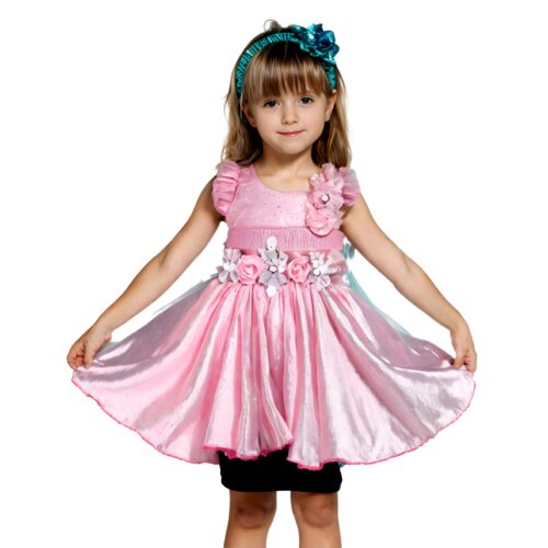 Glamorous pink party dress