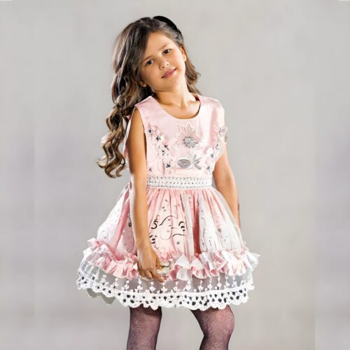 Pink Princess Girls Trendy Party Dress